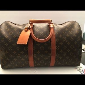 100% Authentic Louis Vuitton Keepall 45
